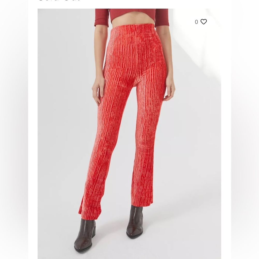 - Urban Outfitters Rosie Velvet stretchy  Flare Pants NWOT